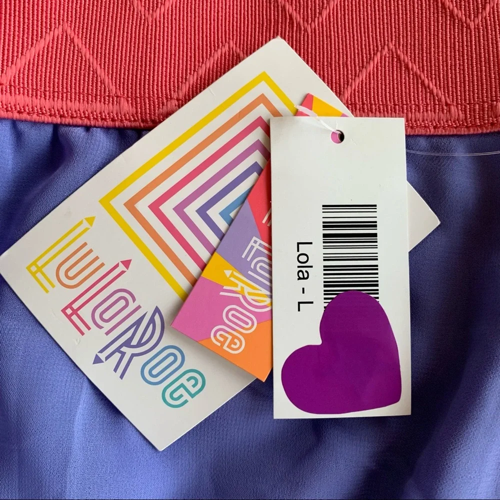NWT LuLaRoe Lola purple Lavender and Pink
Layered Chiffon Skirt - Size Large - Picture 5 of 9
